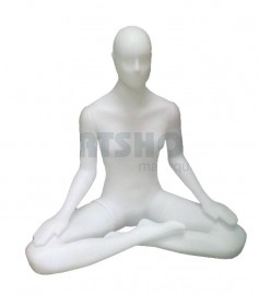 Manequim branco yoga