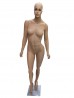 Manequim feminino fitness fibra de vidro bege.