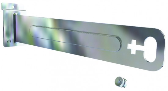 Suporte painel 30cm para tubo oblongo.
