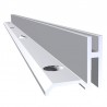 Cremalheira lateral de embutir em MDF.