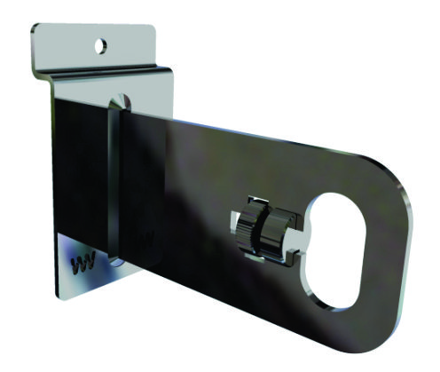 Suporte painel canaletado 10cm para tubo oblongo.