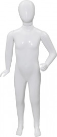 Manequins masculino infantil plástico branco braços cintura