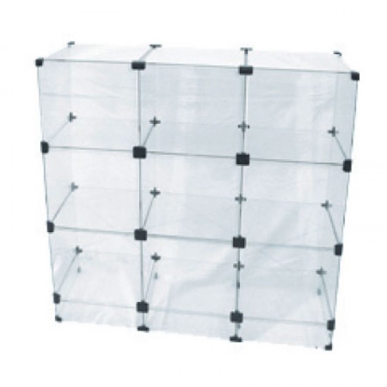 Balcão de vidro modular