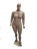 Manequim plus size fibra de vidro bege.